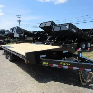 Big Tex 102″ x 20′ Deckover Equipment Trailer – Self Clean Beavertail
