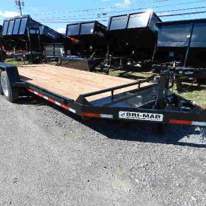 BWise 7 x 18 Heavy Duty Equipment Trailer – Ladder Ramps