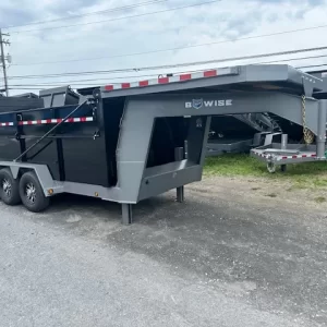 BWise 7 x 16 Gooseneck Tri-Axle Dump – Ultimate Dump Trailer