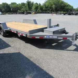 BWise 7 x 20 Low Profile Full Tilt Equipment Trailer Hydraulic Tilt