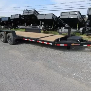 BWise 7 x 22 Low Profile Split-Tilt Equipment Trailer – 8K Axles