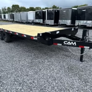 CAM Superline 8.5 x 22 Deckover Equipment Trailer – Slide Out Ramps