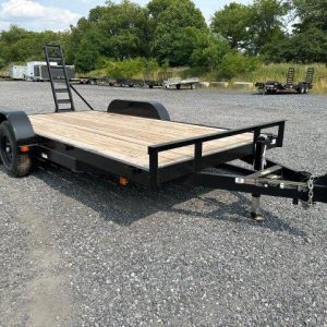 Carry-On 7 x 16 Low Profile Equipment Trailer – Ladder Ramps