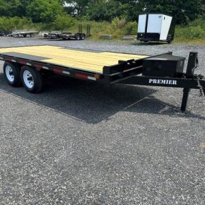 Premier 8.5 x 16 Deckover Equipment Trailer – Slide Out Ramps