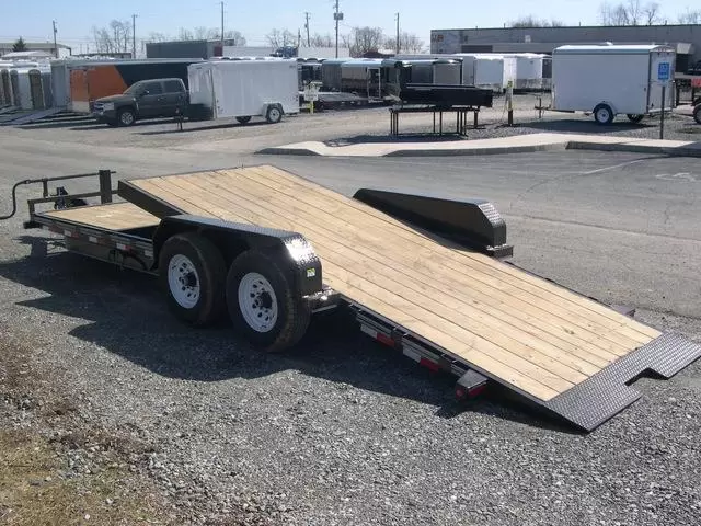 Big Tex 7 x 22 Equipment Trailer Split Tilt Deck 1 CAM Superline 8 x 24 Full Width Equipment Trailer – Ladder Ramps
