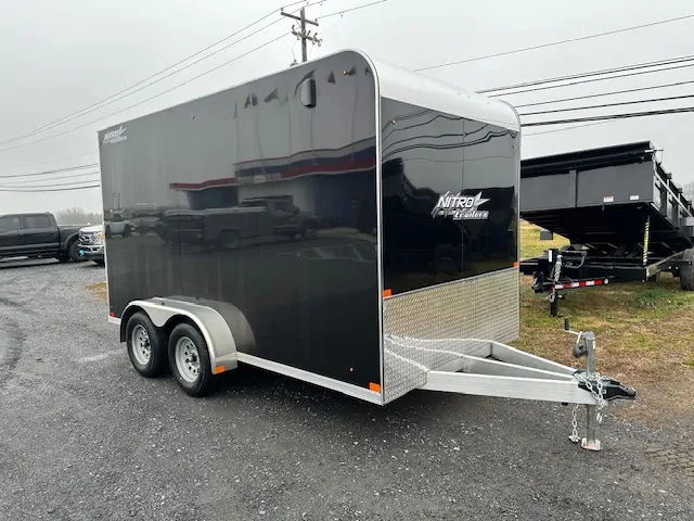 Nitro 7×14 Enclosed Cargo Trailer-Flat Front 1 Nitro 7×14 Enclosed Cargo Trailer-Flat Front