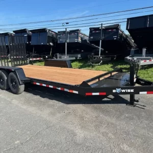 BWise 7 x 18 Low Profile Equipment Trailer – Landscape Ramp