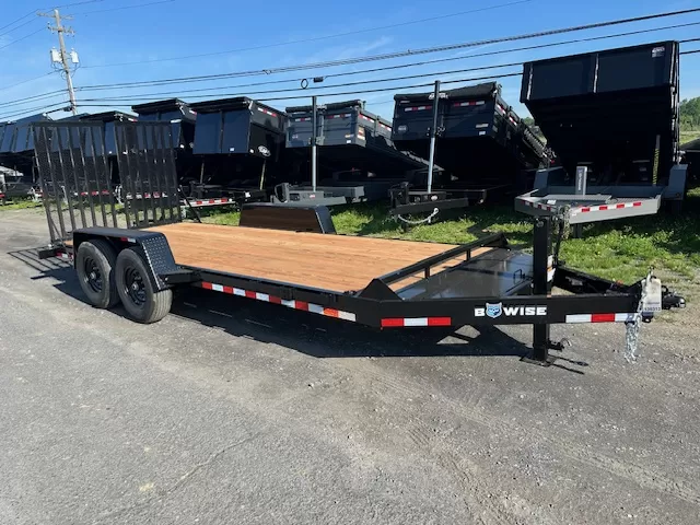 BWise 7 x 18 Low Profile Equipment Trailer – Landscape Ramp 1 BWise 7 x 18 Low Profile Equipment Trailer – Landscape Ramp