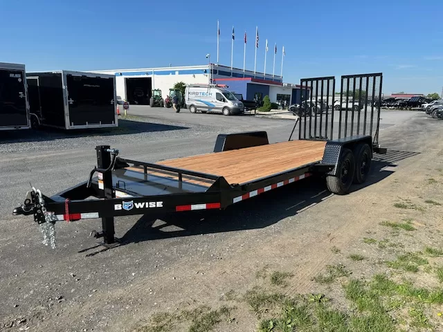 BWise 7 x 18 Low Profile Equipment Trailer – Landscape Ramp 6 BWise 7 x 18 Low Profile Equipment Trailer – Landscape Ramp - Image 6