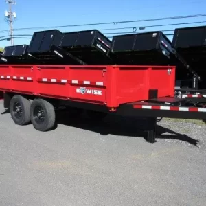 BWise 7 x 14 Deckover Dump Trailer Fold Down Sides