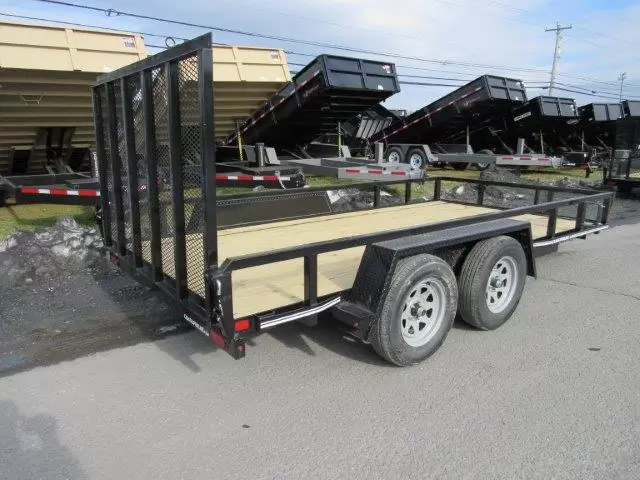 Cam Superline 7 x 14 Landscape Utility Trailer – Rear Landscape Gate 2 Cam Superline 7 x 14 Landscape Utility Trailer – Rear Landscape Gate - Image 2