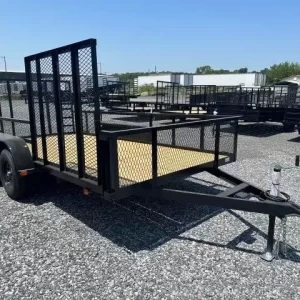 Carry On 7 x 14 Landscape Utility Trailer – Mesh Sides & ATV Gate