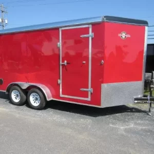 Carry On 7 x 14 Enclosed V-Nose Cargo Trailer – 6″ Extended Height