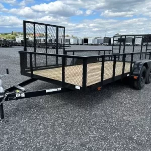 Carry On 7 x 16 Landscape Utility Trailer – Mesh Sides & ATV Gate
