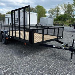 Carry On 7 x 16 Landscape Utility Trailer – Mesh Sides & ATV Gate