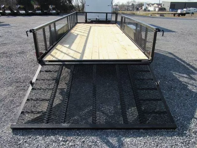 Carry On 7 x 18 Landscape Utility Trailer – Mesh Sides & ATV Gate 2 Carry On 7 x 18 Landscape Utility Trailer – Mesh Sides & ATV Gate - Image 2