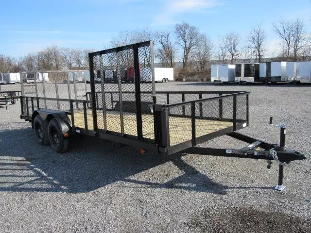Carry On 7 x 18 Landscape Utility Trailer – Mesh Sides & ATV Gate 1 Carry On 7 x 18 Landscape Utility Trailer – Mesh Sides & ATV Gate