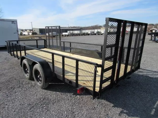 Carry On 7 x 18 Landscape Utility Trailer – Mesh Sides & ATV Gate 5 Carry On 7 x 18 Landscape Utility Trailer – Mesh Sides & ATV Gate - Image 5