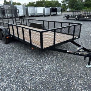 Carry On 7 x 18 Landscape Utility Trailer – Mesh Sides