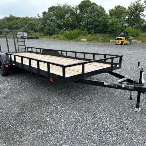 Carry-On 7 x 20 Landscape Utility Trailer – Rear Ramp Gate