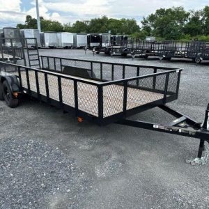 Carry-On 7 x 20 Landscape Utility Trailer – Mesh Sides