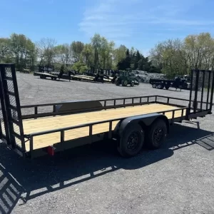 Carry-On 7 x 20 Landscape Utility Trailer – Side Ramp Gate