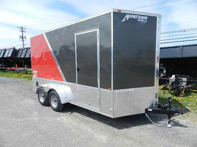 Homesteader 7 x 14 V-Nose Enclosed Cargo Trailer – OHV Package 1 Homesteader 7 x 14 V-Nose Enclosed Cargo Trailer – OHV Package