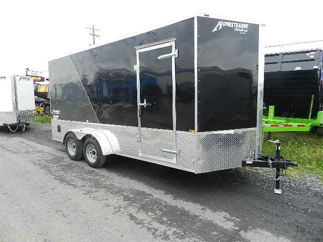 Homesteader 7 x 16 V-Nose Enclosed Cargo Trailer – OHV Package 1 Homesteader 7 x 16 V-Nose Enclosed Cargo Trailer – OHV Package