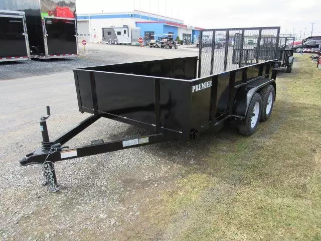 Premier 6.4 x 12 Landscape Utility Trailer – Solid Steel Sides 2 Premier 6.4 x 12 Landscape Utility Trailer – Solid Steel Sides - Image 2