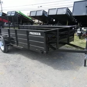 Premier 6.4 x 14 Landscape Utility Trailer – Steel Sides