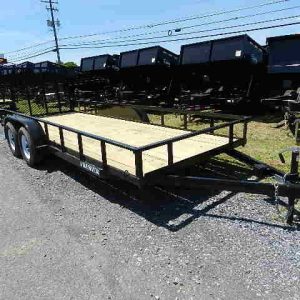 Premier 6.4 x 18 Landscape Utility Trailer – Rear Ramp Gate