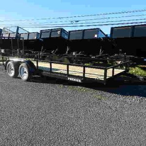 Premier 6.4 x 20 Landscape Utility Trailer – Rear Ramp Gate