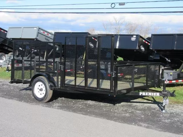 Premier 7 x 12 Landscape Utility Trailer – Mesh Sides & ATV Ramp 1 Premier 7 x 12 Landscape Utility Trailer – Mesh Sides & ATV Ramp