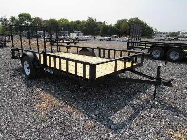Premier 7 x 14 Landscape Utility Trailer – Removable Side ATV Ramps 1 Premier 7 x 14 Landscape Utility Trailer – Removable Side ATV Ramps