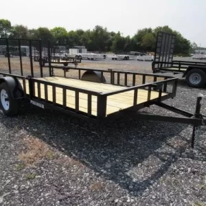 Premier 7 x 14 Landscape Utility Trailer – Removable Side ATV Ramps