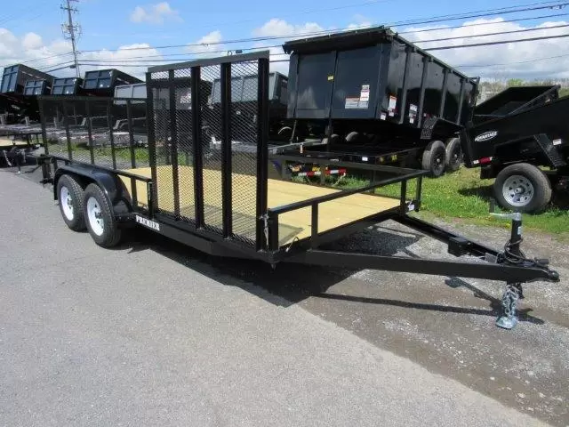 Premier 7 x 16 Landscape Utility Trailer – Side ATV Gate 1 Premier 7 x 16 Landscape Utility Trailer – Side ATV Gate