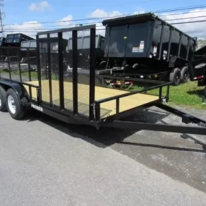 Premier 7 x 16 Landscape Utility Trailer – Side ATV Gate