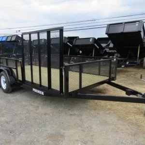 Premier 7 x 16 Landscape Utility Trailer – Mesh Sides & ATV Ramp