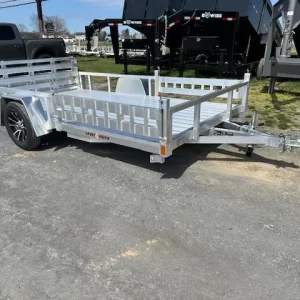 Sport Haven 7×12 Aluminum Utility Trailer – Side ATV Ramps