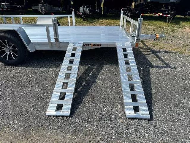Sport Haven 7×14 Aluminum Utility Trailer – Side ATV Ramps 3 Sport Haven 7×14 Aluminum Utility Trailer – Side ATV Ramps - Image 3