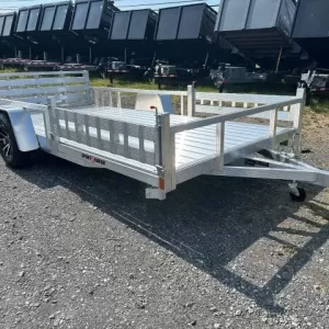 Sport Haven 7×14 Aluminum Utility Trailer – Side ATV Ramps