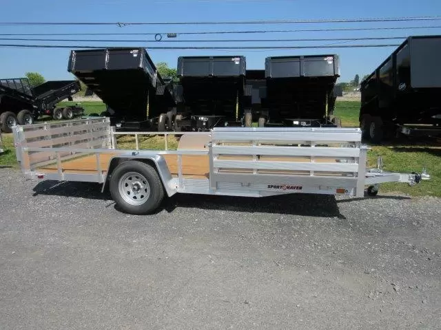 Sport Haven 7×14 Aluminum Utility Trailer – Side ATV Gate 4 Sport Haven 7×14 Aluminum Utility Trailer – Side ATV Gate - Image 4