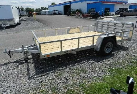 Sport Haven 7×12 Aluminum Utility Trailer – Bi-Fold Ramp Gate 2 Sport Haven 7×12 Aluminum Utility Trailer – Bi-Fold Ramp Gate - Image 2