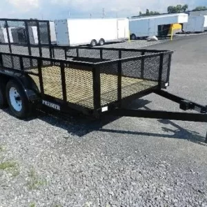 Premier 6.4 x 12 Landscape Utility Trailer – 24″ Mesh Sides