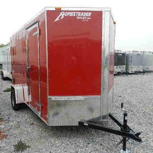 Homesteader 6 x 12 V-Nose Enclosed Trailer – 6″ Added Height