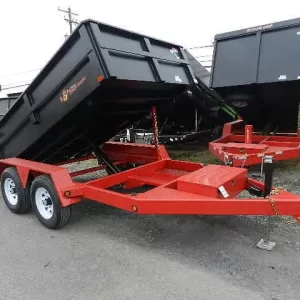 BWise 6 x 10 Low Profile Dump Trailer Combo Gate and Ramps