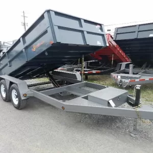 BWise 6 x 12 Low Profile Dump Trailer Combo Gate and Ramps