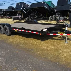Big Tex 83″ x 20′ Wood Deck Open Car Trailer 10K GVW