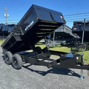 BWise 6 x 12 Dump Trailer Combo Gate and Slide Out Ramps