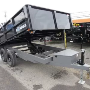 BWise 7 x 12 Deckover Dump Trailer Fold Down Sides